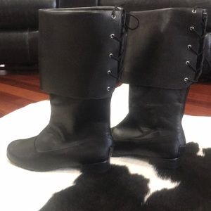 Men’s cosplay black boots